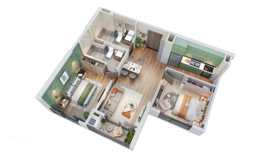 Căn hộ 3PN The Canopy Residences